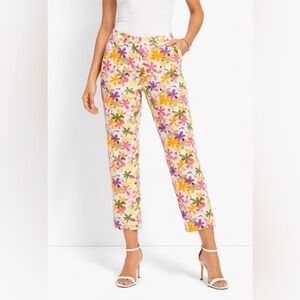 Talbots “Flower Power” Cropped Pants